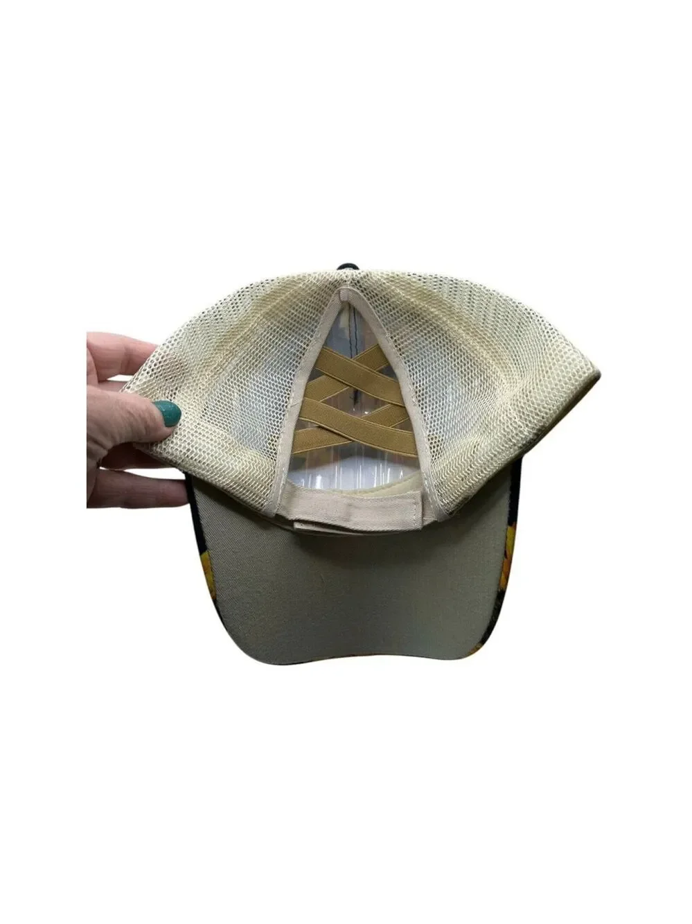 Sunflower Baseball Hat Cap Womens One Size Adjustable Brown & Yellow NEW NWOT